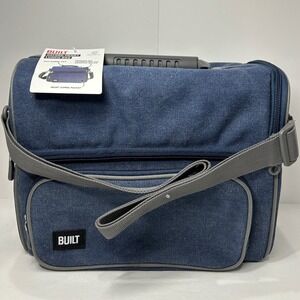 BUILT Oxford Henry Lunch Bag Navy Blue Insulated Cooler Crossbody NEW